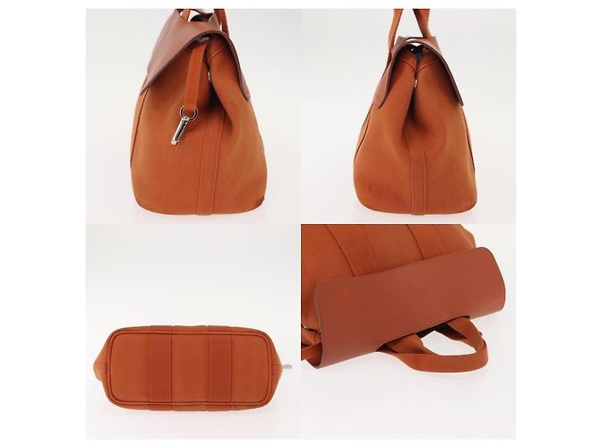 Borsa Tote PM Valparaiso di Hermès Arancione - vista 3