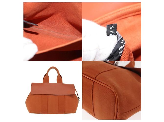 Borsa Tote PM Valparaiso di Hermès Arancione - vista 5