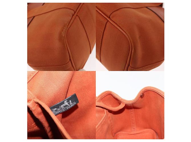 Borsa Tote PM Valparaiso di Hermès Arancione - vista 6
