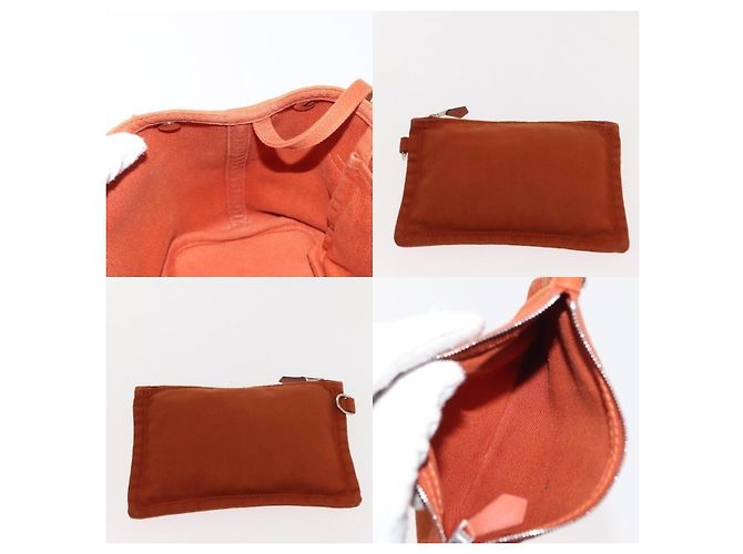 Borsa Tote PM Valparaiso di Hermès Arancione - vista 7