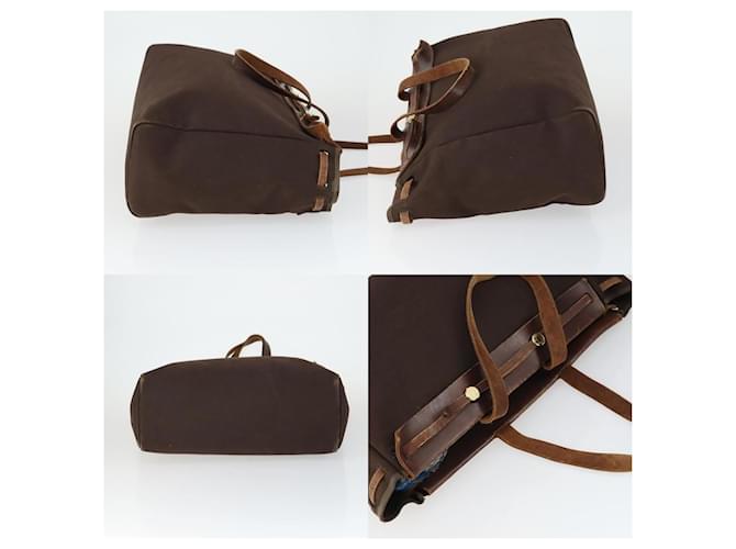 Borsa Hermès Herbag Cabas MM D'oro - vista 3