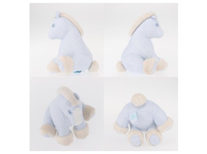 Hermès Hermes Baby Elmy Plüschhund Blau - Ansicht 3