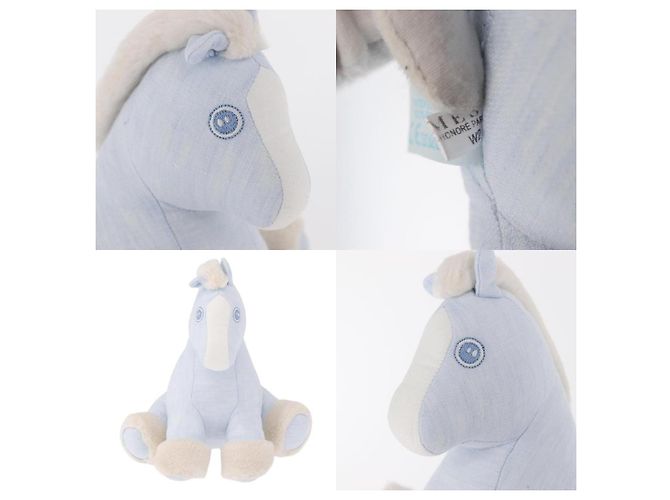 Hermès Hermes Baby Elmy Plüschhund Blau - Ansicht 5