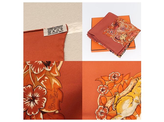 Hermès Carré 90 Schal Orange - Ansicht 5