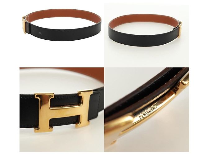 Cinturón Constance H reversible de Hermès Negro - vista 3