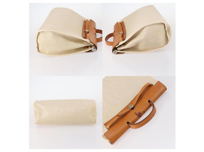 Borsa Hermès Tower Ash Her Bag MM Beige - vista 3