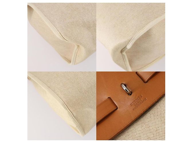 Borsa Hermès Tower Ash Her Bag MM Beige - vista 6