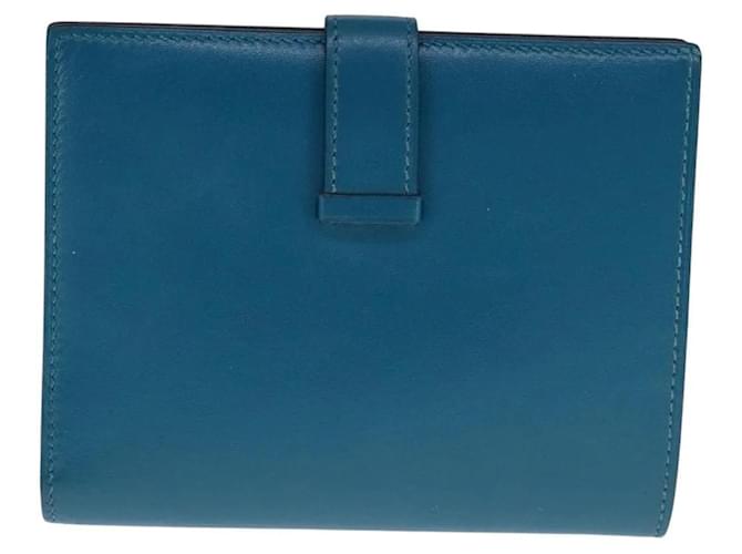 Hermès Billetera Compacta Bearn Hermes Azul - vista 2