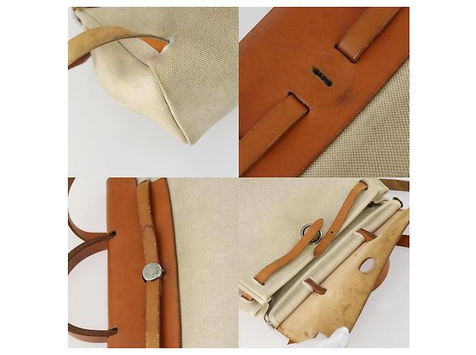 Hermès Herbag Ad PM Rucksack Beige - Ansicht 6