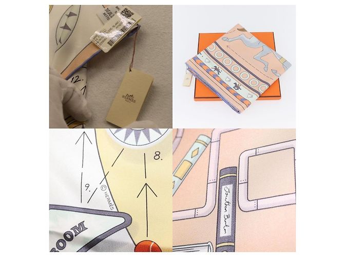 Hermès Carré 90 Schal Beige - Ansicht 5