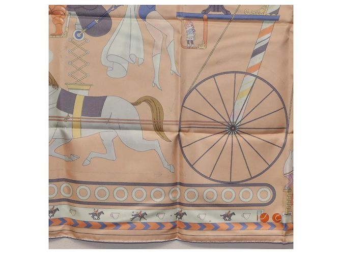 Hermès Carré 90 Schal Beige - Ansicht 8