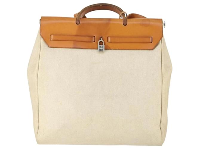 Borsa Her Bag MM di Hermès Beige - vista 2