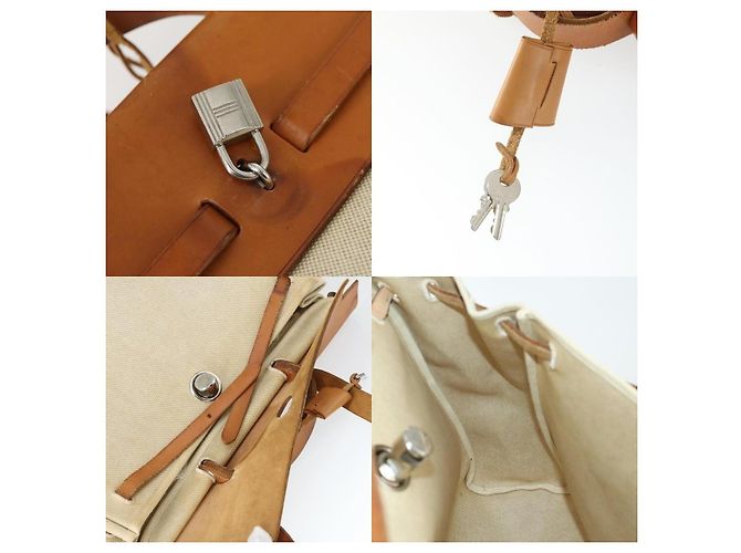 Borsa Her Bag MM di Hermès Beige - vista 7