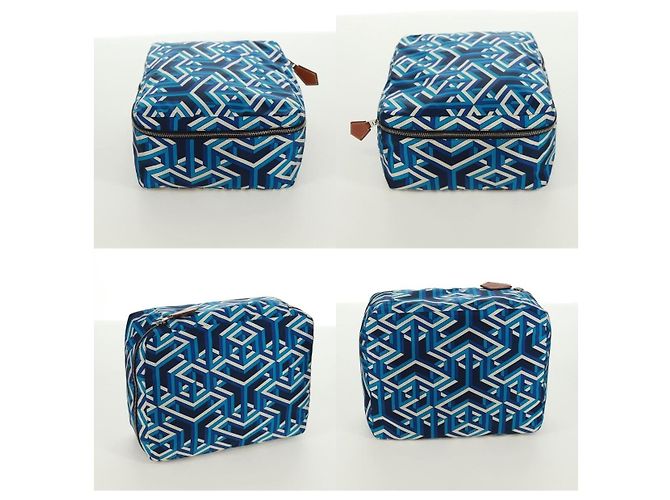 Pochette Ousdevoyage PM di Hermès Blu - vista 3
