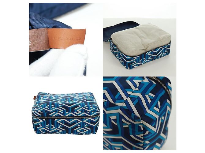 Pochette Ousdevoyage PM di Hermès Blu - vista 5