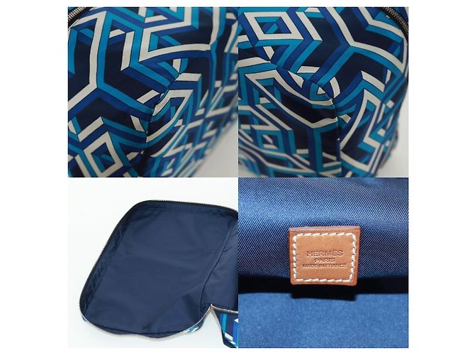 Pochette Ousdevoyage PM di Hermès Blu - vista 6
