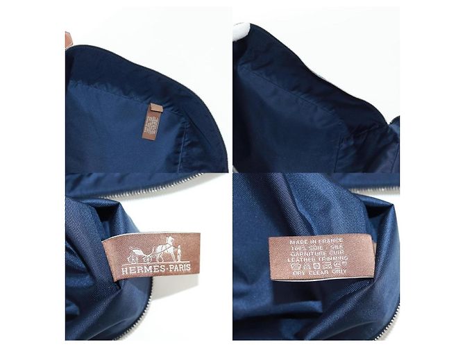 Pochette Ousdevoyage PM di Hermès Blu - vista 7