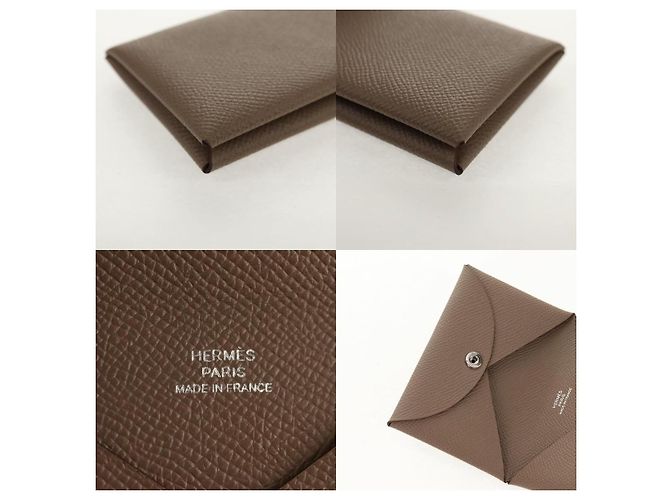 Hermès Monedero Calvi Hermes Beige - vista 6