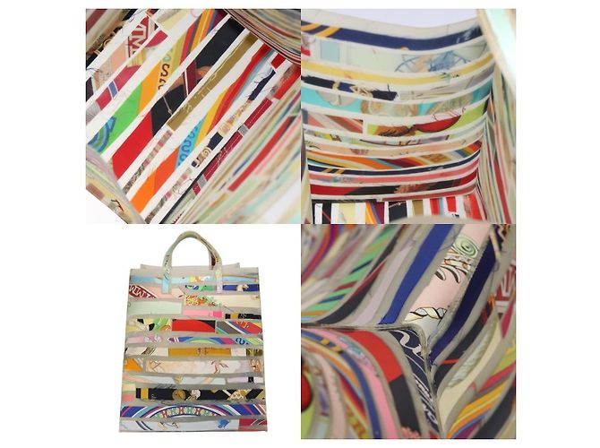 Sac à main en caoutchouc transparent limité du musée du Louvre Hermès Blanc - vue 5