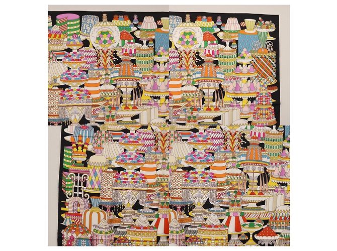 Bufanda Hermès Carré 90 Negro - vista 3