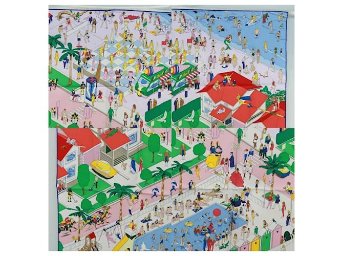 Sciarpa Hermès Carré 90 Multicolore - vista 3