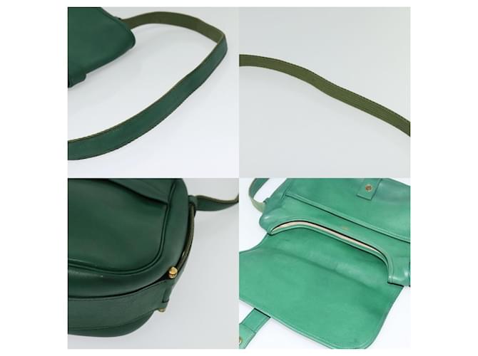 Borsa a spalla Hermès Noumea Verde - vista 4