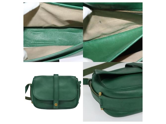 Borsa a spalla Hermès Noumea Verde - vista 5