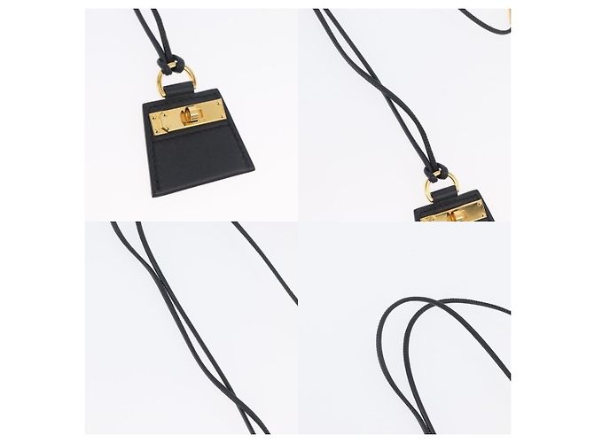 Collar Hermès Mon Petit Kelly PM Negro - vista 3