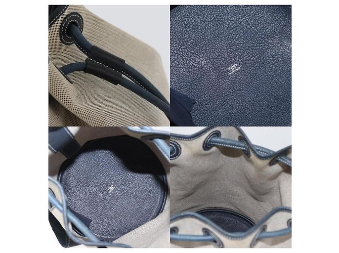 Borsa a Spalla Marine Receive di Hermès Blu - vista 6