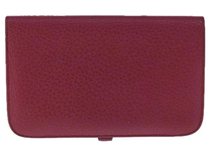 Billetera Dogon GM Hermès Roja - vista 2