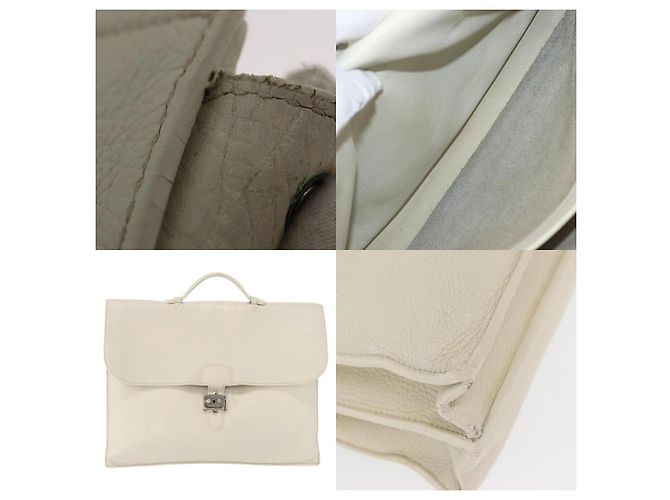 Borsa Adepeche 41 di Hermès Bianco - vista 5