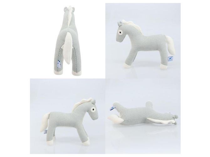 Hermès Cheval Honoré Epoque Plüschhund Blau - Ansicht 3