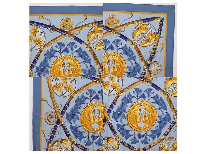Hermès Carré 140 Schal Blau - Ansicht 3