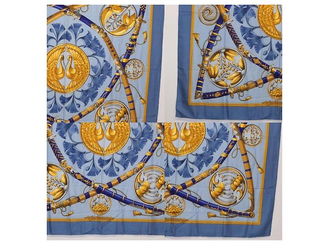 Hermès Carré 140 Schal Blau - Ansicht 4