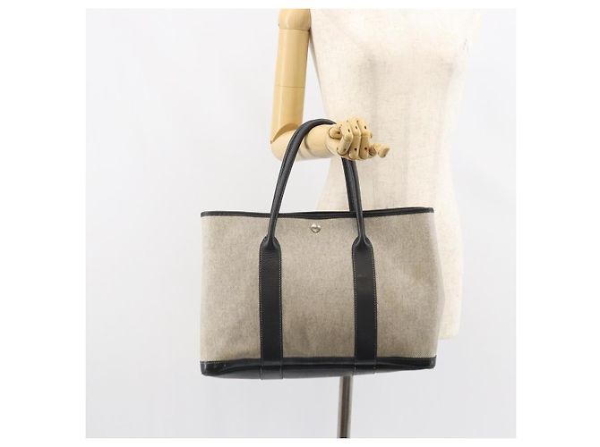 Borsa Hermès Garden Party PM Grigio - vista 7