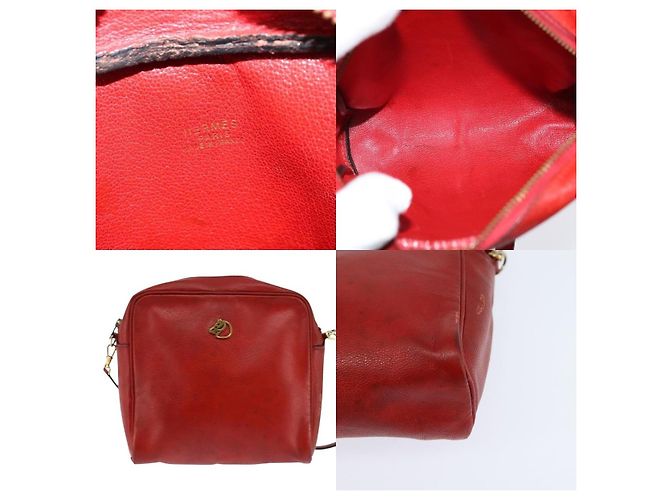 Borsa a Spalla Jockey Hermès Rosso - vista 5
