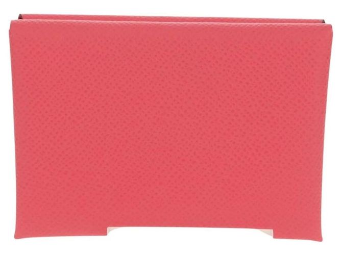 Hermès Calvi Duo Münzgeldbörse Pink - Ansicht 2