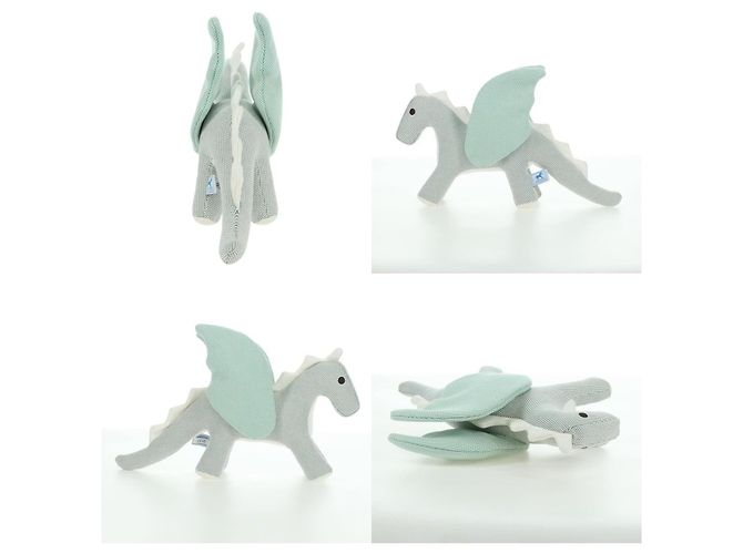 Hermès Hermes Dragon Epoque Stuffed Cotton Green Stuffed dog - view 3