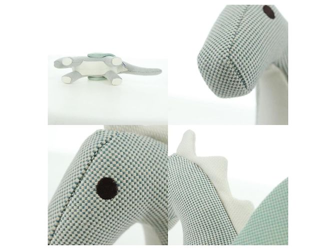 Hermès Hermes Dragon Epoque Stuffed Cotton Green Stuffed dog - view 4