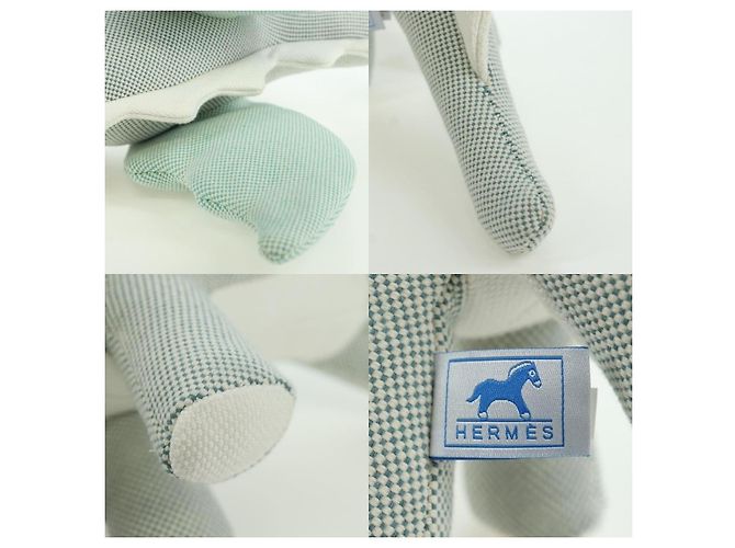 Hermès Hermes Dragon Epoque Stuffed Cotton Green Stuffed dog - view 5