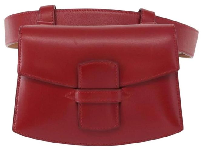 Borsa a vita Hermès in pelle rossa Rosso - vista 2