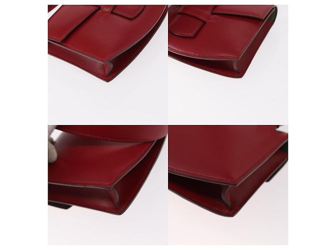 Borsa a vita Hermès in pelle rossa Rosso - vista 5