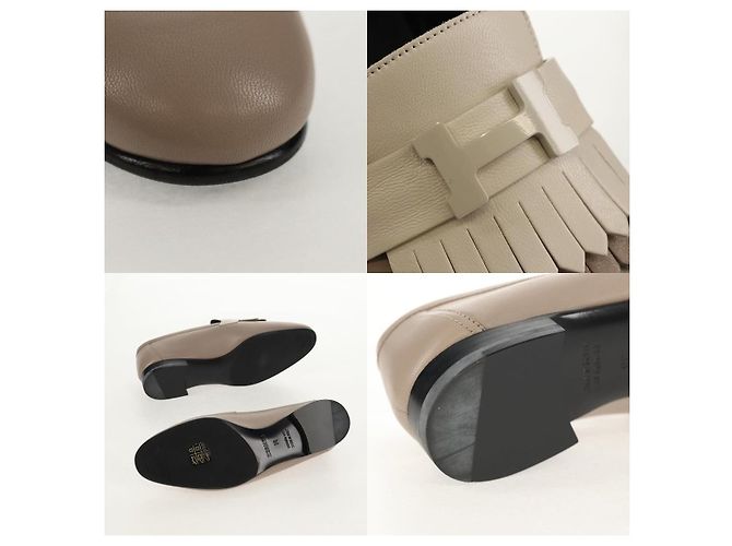 Scarpe Moccasin Royale di Hermès Beige - vista 4