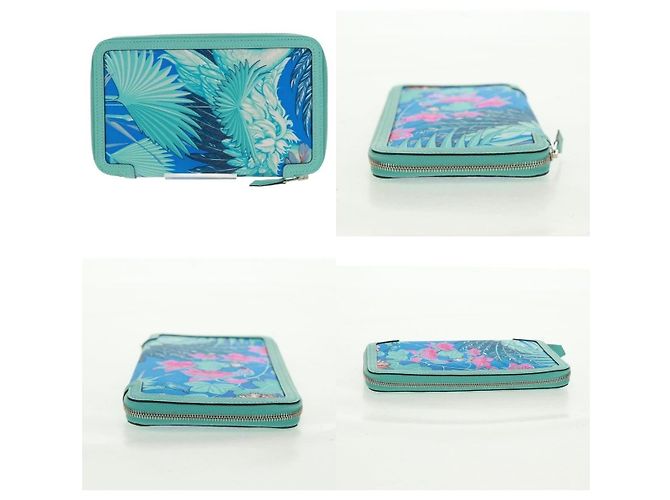 Cartera larga Sokwar Flamingo Party de Hermès Azul - vista 3