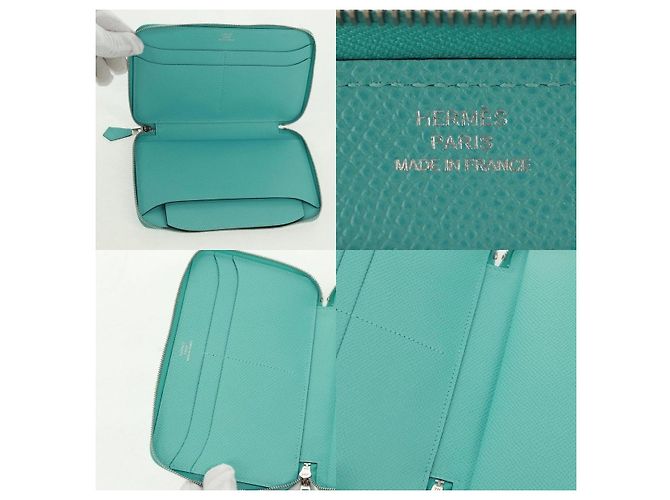 Cartera larga Sokwar Flamingo Party de Hermès Azul - vista 6