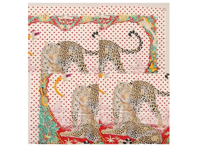 Bufanda Hermès Carré 90 Blanco - vista 6
