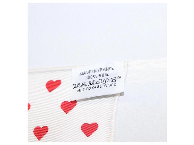 Bufanda Hermès Carré 90 Blanco - vista 8