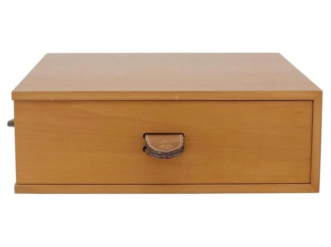 Hermès Hermes Desk Box Medium Wood Beige PC Case - view 2