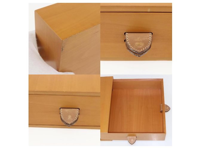 Hermès Hermes Desk Box Medium Wood Beige PC Case - view 5