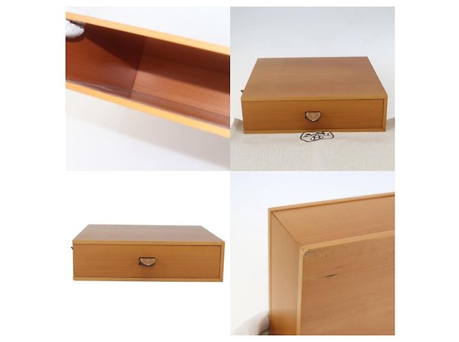 Hermès Caja de escritorio grande de madera beige Hermes - vista 5
